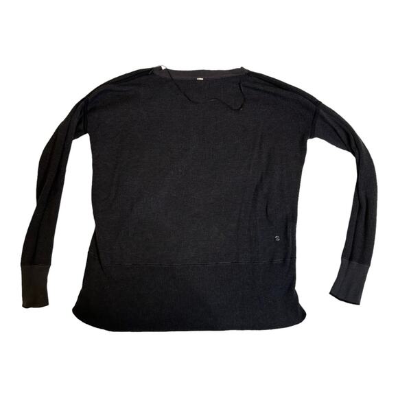 Lululemon Pure Balance Reversable Sweater Black/Soot Light 4 - Picture 11 of 13
